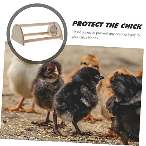 Mikikit Wooden Chick Perch Strong Chicken Roosting Bar for Brooder Adjustable Chicken Standing Stand for Hens and Chicks Easy Installation