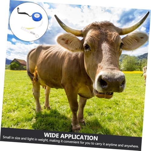 Animal Weight Measuring Tape 2.5m Blue Cattle Goat Pig Body Measure Tape for Livestock Chest Girth Measurement Farm Tool Style