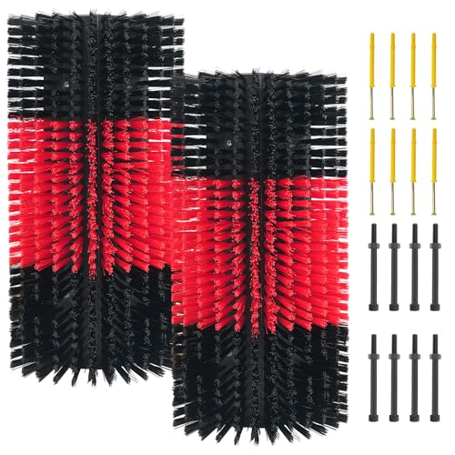 Large Size Livestock Scratching Brush Goat Scratcher Tool Full Massage Grooming Brushes with 16 Screws for Cow,Cattle,Cow,Sheep, Horses,Pigs - color: Red, size: 2pcs