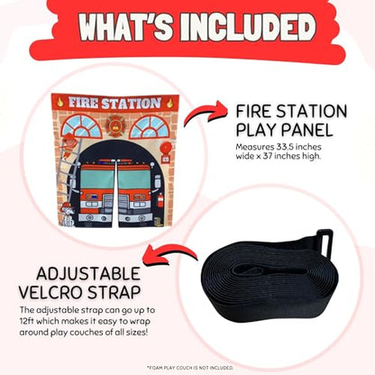 Couch Swag Play Panel for Childrens Foam Sofa Kids Couch (Firehouse) - style: Firehouse