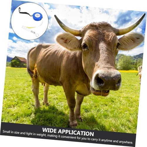 Animal Weight Tape Measure 2.5M Blue Cattle and Pig Girth Measuring Tape for Livestock Weight and Body Size Measurement Style