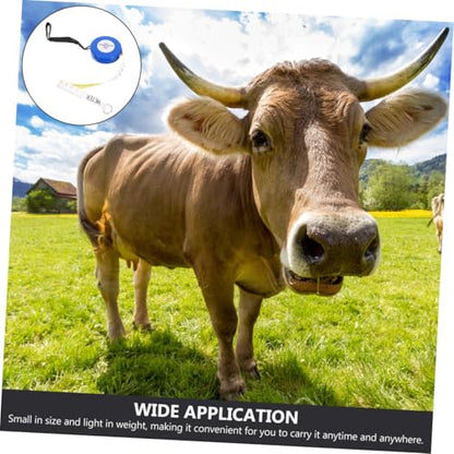Animal Measuring Tape 2.5m for Goat, Cattle, Pig Weight Body Measurement, Blue Sturdy Livestock Tape for Farm Use Style