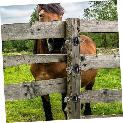 4pcs Electric Fence Insulator Kit with Dual for Posts Connection for Ranch and Garden Fencing Prevents Electrical Leakage Reusable and