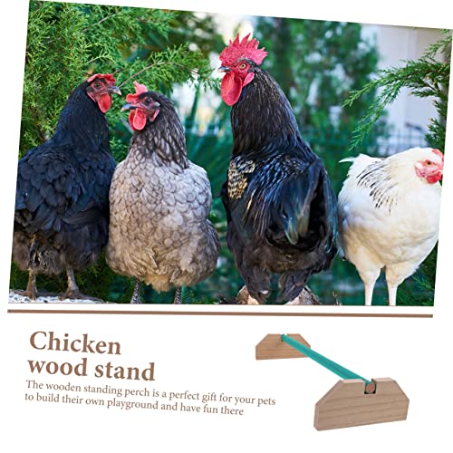 Mipcase 2pcs Wooden Chicken Perch Stand Natural Wood Roosting Bar for Chickens and Birds Playground Toy for Coop Brooder Safe and Smooth Design for Secure Resting