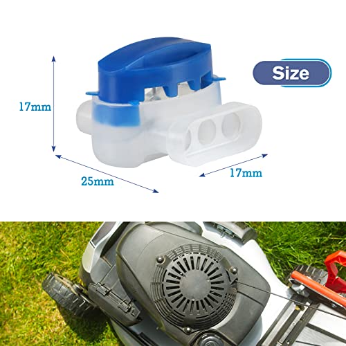 GWHOLE 10PCS 3-Way Wire Connectors Waterproof, for 22-14AGW Wires | Electrical IDC 314-BOX, Quick Splice Repair, Self Stripping, For Robotic Lawn Mower Irrigation Landscape Lighting - color: 10PCS
