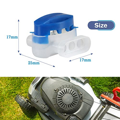 GWHOLE 10PCS 3-Way Wire Connectors Waterproof, for 22-14AGW Wires | Electrical IDC 314-BOX, Quick Splice Repair, Self Stripping, For Robotic Lawn Mower Irrigation Landscape Lighting - color: 10PCS