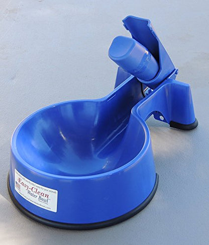 The Easy-Clean Auto-Fill Water Bowl For Dog with (5-Foot) Long Stainless Steel Hose, 32 ounces,Blue - size: 5-Foot