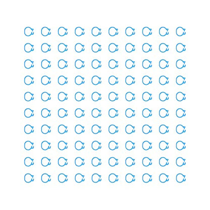Omabeta Pigeons Foot Ring, Durable Plastic Easy-to-Install Compact Design, Identification Leg Rings, for Pigeon Identification, Light Blue, 8mm, 100 Pieces - color: Light Blue