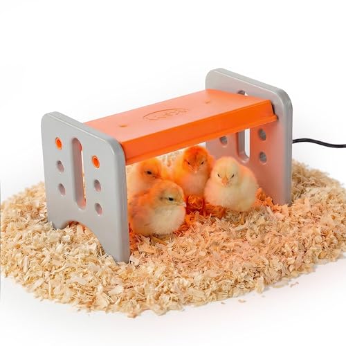 K&H Pet Products Chicken Brooder Heater for Chicks Ducklings, Adjustable Heating Plate for Brooder Boxes, Warms up to 15 Chicks, Chicken Coop Poultry Heating with Safety Light, Small 25 Watts - size: Small 13.5 X 8 X 8 Inches