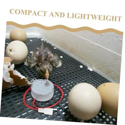 MERRYHAPY 110v Automatic Incubator Motor Durable Egg Turner Accessory for Poultry Farms Energy-efficient Rotating Device for Hatching Chicken and Quail Eggs