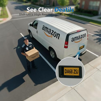 4K Security Cameras Wireless Outdoor with local storage Base,No Subscription Required,Solar-Powered,Home Security Cameras System with 360° Pan&Tilt,Auto Tracking,5G & 2.4G Router Compatible,2 cam kit - size: 2 Cam kit