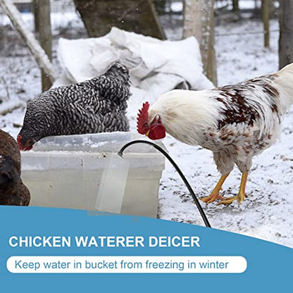 250W Chicken Water Heater – Submersible Aluminum De-Icer with Automatic Thermostat, Prevents Freezing