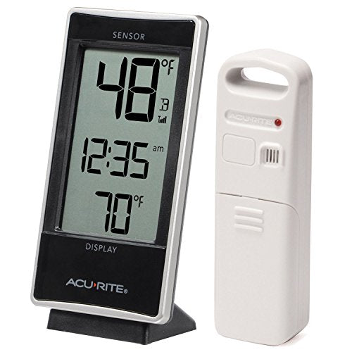 AcuRite 02059M Digital Thermometer with Indoor and Outdoor Temperature,White - color: Thermometer