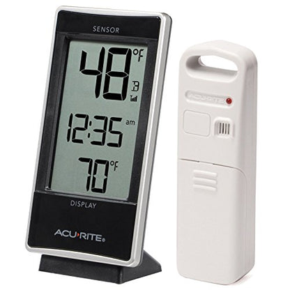 AcuRite 02059M Digital Thermometer with Indoor and Outdoor Temperature,White - color: Thermometer