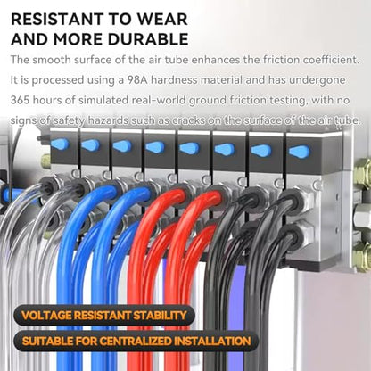 PNEUMATIC Black 6mm OD 4mm ID Polyurethane PU Air Hose Pipe Tube 30 Meter 98.4ft - color: Black, size: 6x4mm/98.4FT/30M