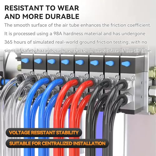 PNEUMATIC Blue 6mm OD 4mm ID Polyurethane PU Air Hose Pipe Tube 30 Meter 98.4ft - color: Blue, size: 6x4mm/98.4FT/30M