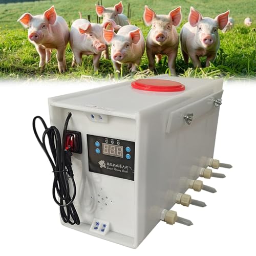 10 Nipples Piglets Milk Feeder, Smart Constant Temperature Automatic Piglet Nursing Milking Machine, Pig Milk Feeder with Sound, Prevent The Piglet from Running Around