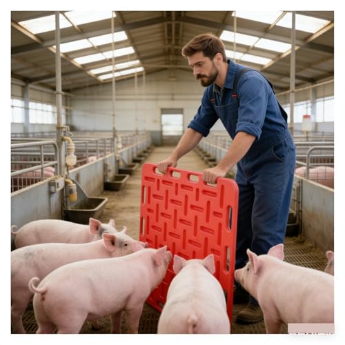 Lightweight Sorting Panel for Livestock, 30x18/38x30/48x31in Pig Board for Protect Farmers, Livestock Divider Panel for Pig, Cattle, Sheep, Goats, Portable Farm Fencing(97 x 76 cm) - size: 97 x 76 cm