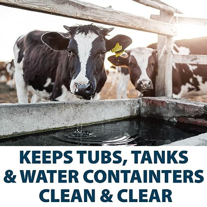 Airmax Stock Tank Defense, Livestock Water Trough Cleaner, Clean Drinking Tanks for Horse, Cattle, Goat & Chicken, Safe & Easy-to-Use Cleaning Tablet Treatment for Farming & Agricultural Use, 6 Tabs - size: 6 Tablets
