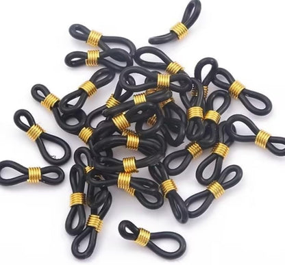 50 Pcs Chicken Leg Bands for Spraddle Leg Repair, Black Adjustable Baby Chick Splay Leg Correctors for Poultry/Ducks | Non-Slip Hobble Braces,Poultry Care Supplies, Veterinary Rehabilitation Tools