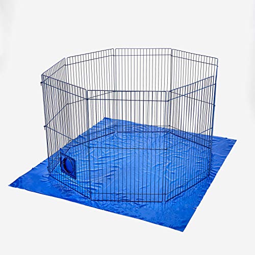 Kaytee Pet-N-Playpen with Mat for Pet Rabbits, Guinea Pigs, Ferrets or Other Small Animals