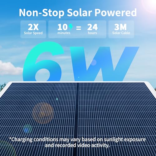 ELYSOO 4G LTE Cellular Security Camera, 2 Pack Solar Powered Outdoor Cameras No WiFi Needed for Farm&Ranch, 360° View, 2K Night Vision, Built in SIM Card(Support Verizon/AT&T/T-Mobile) - White - color: White
