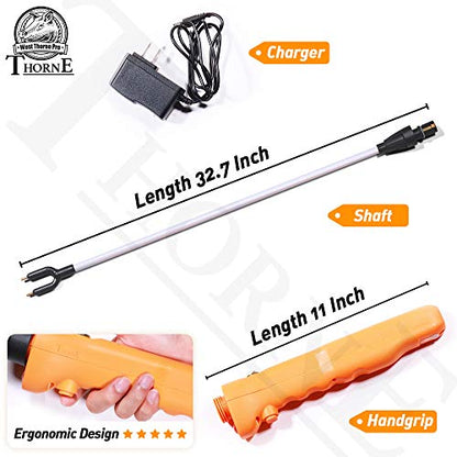 Cattle Prod, Waterproof Cattle Prod Stick with LED Light, Livestock Prod for Modern Livestock Management, X Series - style: 43.7''