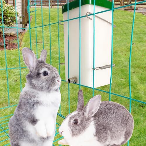 8Pcs Automatic Rabbit Nipple Waterer Chicken Water Nipples Metal Chick Waterer Quail Watering System Animal Supplies Pet Supplies (Stainless Steel, 8pcs)
