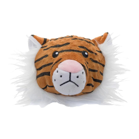 fabdog Dog Faballs Squeaker Pet Stuffed Toys – Soft, Colorful Dog Plush Toy with Cotton Covering – Decorative Fluffy Toy for Dogs – Small to Large (Tiger, Large) - color: Tiger, size: Large