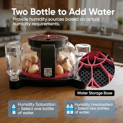 LARKBIRD Incubators for Hatching Eggs - 12 Egg Incubator with Automatic Egg Turning and Humidity Control, 1080P HD Camera & APP Controlled, for Chickens/Duck/Quail/Pigeon Eggs