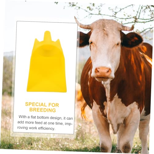 Abaodam Thickened Feed Shovel for Livestock Durable Farm Tool with Ergonomic Handle Easy to Clean Feed Scoop for Poultry Feeding Supplies