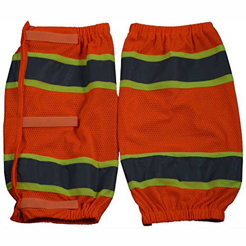 Petra Roc OMGL-CE Orange Mesh Lime Binding Leg Gaiter, One Size, Orange/Lime - color: Orange