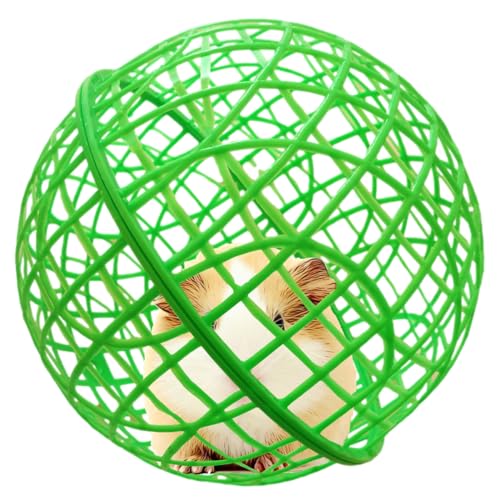 11" Ball-Shaped Movable Pigeon Chick Coop, Little Rabbit Duck Guinea Pig Safe Walking Net,Preventing Dog Bites, Predation by Eagles Wolves Cats Eagles, Pet Safety Cage - color: Green