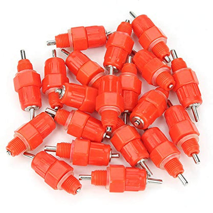 Automatic Nipple Waterer, Durable Stainless Steel and Plastic Drinking System for Poultry, Livestock, Backyard Chickens, Ducks, Cattle, and Birds