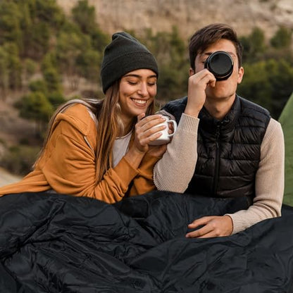 Mirzoyan Woobie Blanket, Military Poncho Liner Camo Insulated Camping Woobie Blanket for Outdoor Hiking Survival Hunting Compression Carry Bag (Black) - color: Dark Black