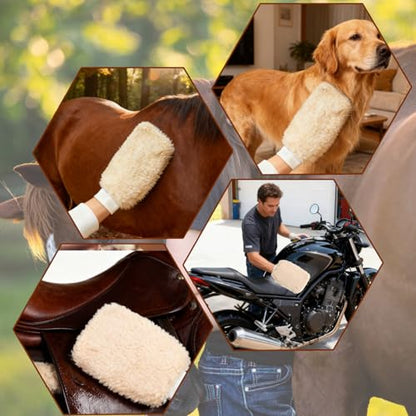 Curry Comb Kit, 6 Ring Curry Comb & Rubber Brush & Horse Grooming Mitts, Curry Comb Kit for Grooming Horses, Dogs, Goats, Cattle, Cow, Donkey Supplies - color: Curry Comb Kit(3 Pcs)