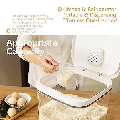 Flour Container 20LBS - 10 L /10.5 QT /10 KG - Rice Container Storage Food Grain Container Bins Household for Kitchen Pantry Organization (11L) - color: 11 L