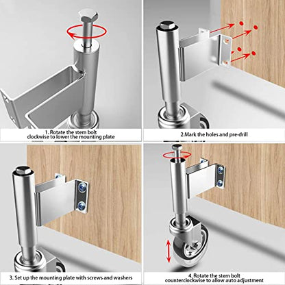 Spring Loaded Gate Casters 4” Heavy Duty Gate Caster Wheels with Hardware (Pack of 2) - style: 4 Inch 2 Pack