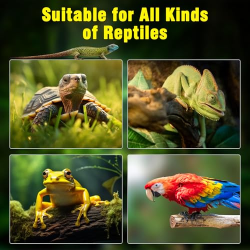 2Pack Reptile Heat Lamp Guard with 150W E26 Ceramic Lamp Holder,Anti Scald Mesh Cage Reptile Light Fixture with ON/Off Button for Reptile Lizard Snake Chick-Heat Bulb Not Included