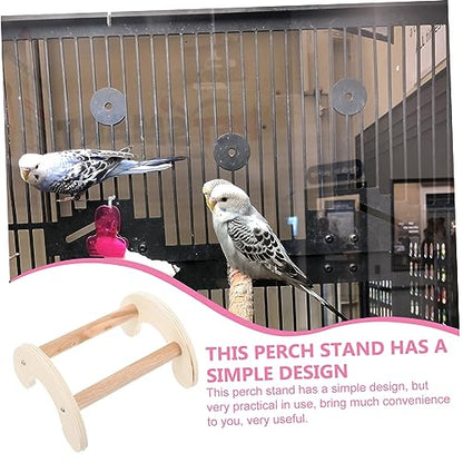 Beaupretty Wooden Chicken Perch Stand for Birds and Roosting Bar for Chickens and Parrots Easy to Install Promotes Fun and Exercise for and Cages