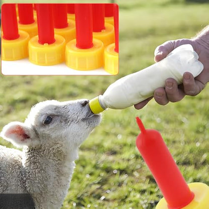 30 Pcs Goat Nipples, Soft Rubber Pacifier Animal Milk Drink Nipples for Nursing Lambs Goat Lamb Piglet Calf, Small Animal Rescue, Repeated Use of Soft Rubber Material(Leak Proof Dome)