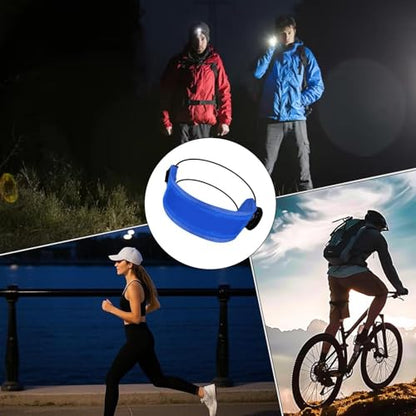 Bike Pants Strap - Reflective Cycling Cuff, Night Riding Band, Adjustable Ankle Wrap, Safety Visibility Gear, Daily Commute Use, Trail Running Walking, City Road Support improving Safety During - color: Blue