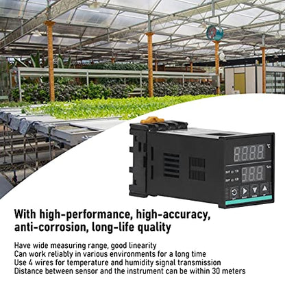 Temperature Humidity Controller, Digital Smart Monitor, AC85 - 265V - Sensors, Wide Measuring Range, Industrial Use