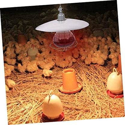 DOITOOL Insulation Lampshade Heat Lamp Reptile Dome Lamp Reptisoil Livestock Breeding Lamp Pet Grille