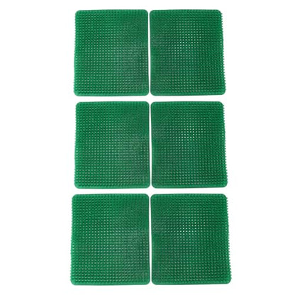 YOUTHINK 6 Pack Washable Nesting Pads, Chicken Nesting Boxes, 12.5 X 11.5 Inch Liners, Reusable Mats, Soft and Proof Water, Cushioned and Breathable, Scratch impervious, Easy to Cut (Green) - color: Green
