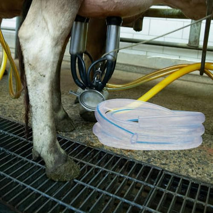 Cabilock Pvc Milking Machine Hose for Sheep and Milking Machines with Seamless Connections and Prevents Milk Residue Buildup, Food Grade Tube for Farm Use and Dairy Setup