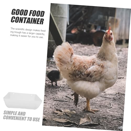 Automatic Poultry Feeder Container Hanging Chicken Feeding Trough for Coop Design for Chickens and Livestock
