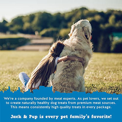 Jack&Pup Marrow Bones for Dogs (3 Pack), 6" Marrow BoneLong Lasting Dog Bones for Large Dogs, Natural Beef Bone