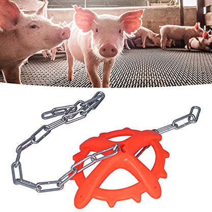 Pig Bite Toy, Professional Adjustable Iron Pig Biting Plastic Toy for Farm for Animal Husbandry