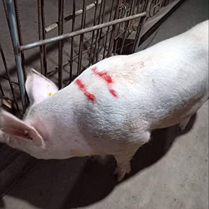 FTVOGUE Livestock Marking Crayon, Durable Water Soluble Pig Cattle Sheep Marker, Lightweight Portable Design for Farmers